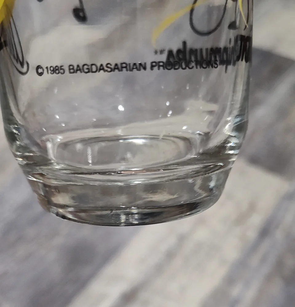Vintage Alvin and the Chipmunks 1985 Alvin Drinking Glass Collectible